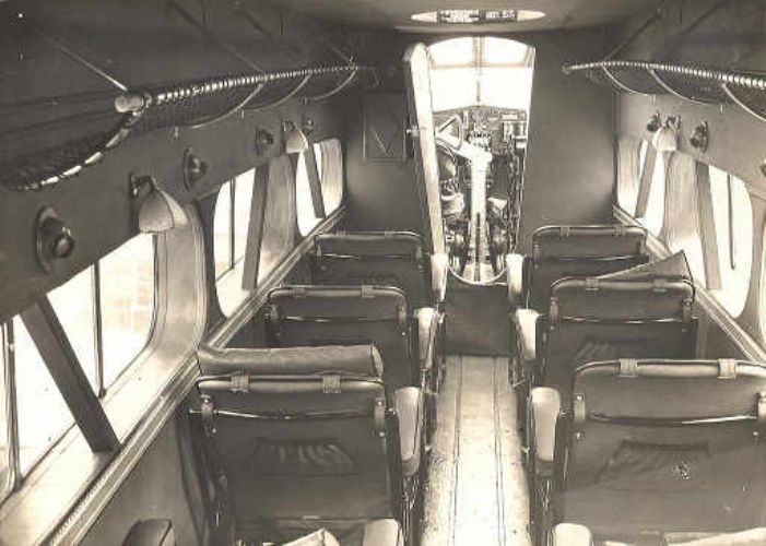 Arriving at St Just shortly? Interior of a De Havilland Dragon 